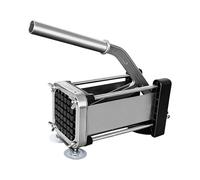 Derwrtup Coupe-frites | Machine à découper manuelle | Ustensile de cuisine | Coupe-frites en acier inoxydable | Pour couper les légumes, concombres, carottes, salade pour la cuisine, utilisation