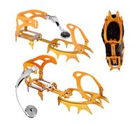 Derwrtup Crampons pour chaussures et bottes | Aide à la traction antidérapante avec 14 griffes en aluminium léger, crampons de marche pour une meilleure sécurité de marche, pour les femmes et les
