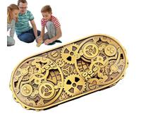 Derwrtup Cube en métal | Jeu de rôle Dés Rotatifs | Jeux de société pour Débutants, Fantastique d'aluminium Jouet Mystérieux pour Dortoir, Voyage et Maison