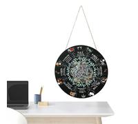 Derwrtup Décoration murale païenne | de sorcière païenne 30,5 cm avec jours fériés de la | de porte pour célébrations, calendrier de sorcière, décoration murale comme cadeau de