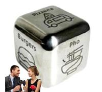 Derwrtup Dés de Nourriture pour Couples | Date Night Couples Jeux de dés pour Le dîner - pour Lui Leur idée de Rendez-Vous, Repas Romantique, Choix de Repas de dés pour Le Nouvel an,