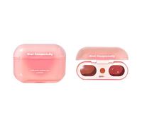 Derwrtup Earbuds Case Formed Gloss à lèvres hydratant, brillant à lèvres hydratant, double argile mat, baume à lèvres avec applicateur en forme de cœur, durable pour