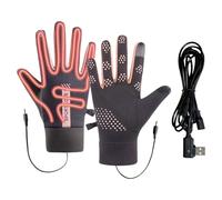 Derwrtup Gants chauffants pour femme - Source de chaleur électrique USB - Gants de travail réglables en trois niveaux avec chauffage - Pour adultes lors d'activités d'hiver de plein air telles que