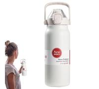Derwrtup Gourde en acier inoxydable | Bouteille d'eau isolée | Pichet portable étanche de 1,3 l pour le camping, les sports de plein air, les voyages, la vie quotidienne, l'eau potable, le travail, la