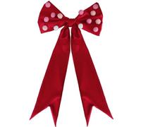 Derwrtup Grands nœuds romantiques rouges pour la Saint-Valentin | Décoration de sapin de Noël pour cheminée, escalier, banquet de mariage, couloir, chaise de terrasse