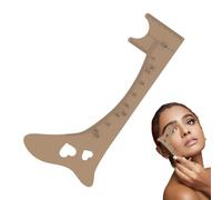 Derwrtup Guide de dessin des sourcils, règle à sourcils | Modèle de cartographie des sourcils en silicone | Outil professionnel d'aide au maquillage des yeux, règle de positionnement des sourcils,