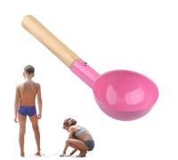 Derwrtup Kit de Jardinage pour - Outils de Plage en Bois avec Manche - Ensemble d'Outils de Jardin avec Pelle et Fourche | pour Planter, Creuser, Extérieur, Piscine et École Maternelle