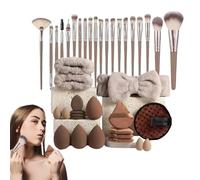 Derwrtup Kit d'outils de maquillage | Lot de 40 pinceaux de maquillage, applicateur cosmétique, fard à paupières, de teint pour femme