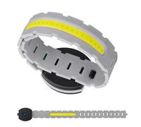 Derwrtup Lampe LED Brassard - Lampe USB avec 3 Modes d'Éclairage - Brassard Sportif LED Étanche avec Batterie 1000mAh et Recharge par USB | pour Cyclisme, Exercice, Équitation, Jogging et Activités de