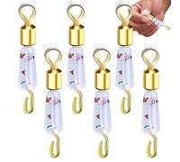 Derwrtup Limite d'eau salée, pêche à émerillons - Double Swivel 6X Silicon Interlock Leader Lure - Connecteur Anti-Vent - Roues de Poisson pour Eau Douce