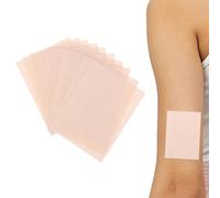 Derwrtup Lot de 100 autocollants anti-cernes couleur chair - Ruban de masquage invisible - Bandes de masquage invisibles - Autocollants anti-cernes pour la peau - Durables