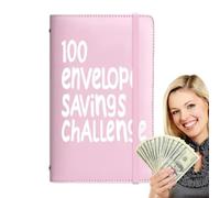 Derwrtup Lot de 100 enveloppes Spar-Challenge | Planificateur budgétaire | 100 jours Planificateur budgétaire gestion financière pour adultes, femmes, hommes, organisation quotidienne des dépenses
