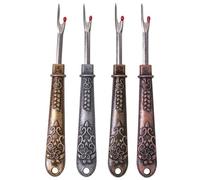 Derwrtup Lot de 4 découseurs de Vintage - Séparateur de - Outil de séparation - Séparateur de Fil pour, Bricolage, Retrait des Ourlets et des Coutures