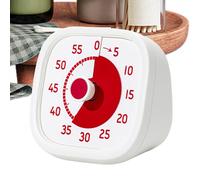 Derwrtup Minuteur pour | Comptage visuel de 60 minutes pour , outil de gestion du temps et d'autodiscipline horloge silencieuse pour enseignants, étudiants et maison