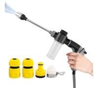 Derwrtup Nettoyeur haute pression portable, ergonomique, rotatif à 360 °, inoxydable, résistant à la rouille, pour lavage de voiture, jardinage, nettoyage, cour, terrasse, garage