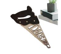 Derwrtup Panneau de bureau décoratif en bois, panneaux en bois pour la fête des pères | Plaques en bois sûres en forme de scie à main,Décoration de bureau à domicile avec des mots chaleureux, panneaux