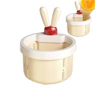 Derwrtup Passoire d'évier de cuisine | Filtre de vidange automatique avec oreilles de lapin, vidange de pression, panier à tamis pour l'élimination des déchets alimentaires, appartement, restaurant