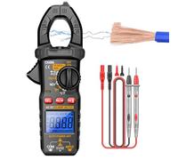 Derwrtup Pince Ampèremétrique Numérique - Testeur de Courant | Multifonction avec Torche Rétroéclairage 6000 Points Mesure Courant Tension Résistance Capacitance