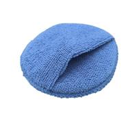 Derwrtup Plaquette d'Application de Cire - Disques À Cire pour Voiture,avec Poche Éponge de Polissage Fibres Fines 13 cm pour Cuir Métal Intérieur Extérieur Nettoyage Moto Jantes