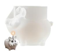 Derwrtup Pot de fleurs en forme de sanglier - En silicone - Multifonction - Décoration de pot de fleurs - Pour terrasse, entrée, jardin, décoration de la maison, bureau, étagères