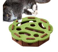 Derwrtup Puzzle De Friandises pour Chats - Distributeur Lent Interactif pour Animaux - Distributeur à Cloche sensoriel pour fourrage et Stimulation mentale pour Chats Seniors, Chaton, Chiot, pour
