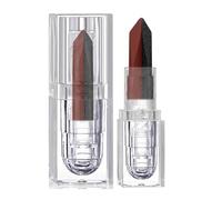 Derwrtup Rouge à lèvres mat pour femme - Brillant à lèvres mat - Teinte multifonction - Non collant - Bicolore - Rouge à lèvres hydratant longue durée pour une bonne santé