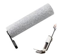 Derwrtup Rouleaux de rechange pour serpillère sous vide, tête de rechange, brosse de nettoyage de sol, brosse à rouleau | Wet Dry Sweey Tool Scrubber Partie lavable pour chambre à coucher Installation