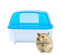 Derwrtup Salle de Bain Hamster - Maison de Bain de poussière de Chinchilla | Bac à litière pour Hamster, Toilettes Amovibles pour Baignoire pour Hamster, Accessoires pour Hamster Nain pour Hamster