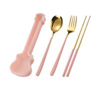 Derwrtup Set de couverts de service pour fêtes | Set de couverts en acier inoxydable | Accessoires de cuisine compacts avec baguettes, cuillères et fourchettes - Pour restaurant, dîner et sociétés