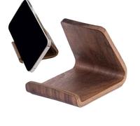 Derwrtup Support de téléphone portable de bureau en bois - Support de montage pour téléphone portable - Pour hommes, femmes, étudiants, amateurs de technique, bureau, salon, chambre à coucher, bureau