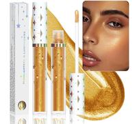 Derwrtup Surligneur liquide pour le visage - Highlighter liquide pour le visage - Highlighter Beauty Wand Lighting Glow Drops - Surligneur liquide résistant à l'eau avec effet longue durée pour
