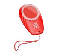 Derwrtup Tampon encreur d'empreintes digitales, tampon encreur pour empreintes digitales, portable, tampon encreur imperméable avec cordon tour de cou, encreur rouge professionnel, pour la sécurité du