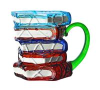 Derwrtup Tasse Livre - Collection de Tasses à Café en Verre Empilées comme des Livres,Tasse Isotherme Breuvages Chauds Froids Cadeaux Lecteurs Écrivains Bibliophiles Amoureux Littérature Famille Amis