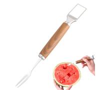 Derwrtup Trancheuse à pastèque, fourchette à fruits pour pastèque - Ustensile de cuisine en acier inoxydable pour pique-nique, événements en plein air et préparation de plats