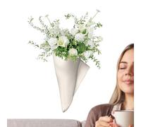 Derwrtup Vase Mural pour Fleurs, vases à Fleurs - Art de planificateur d'intérieur Polyvalent, Pot de succulentes Minimaliste pour terrasse intérieure ou extérieure et Jardin