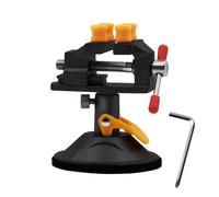 Derwrtup Vise pour perceuse d'établi - Vise d'établi réglable avec rotation 360°, outils rotatifs pour sculpter avec pince de table en aluminium et d'aspiration pour percer et couper en