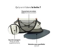 Deryan Baby Luxe Lit de Voyage - Lit Bébé avec Matelas - Ivoire
