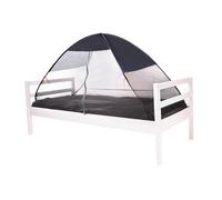 Deryan Tente de Lit Pop Up - Moustiquaire Lit Double - Tente Moustiquaire Pop Up - Pliable et Léger - 200x90x110cm - Moustiquaire Lit & Moustiquaire Voyage avec Sac de Transport - Gris