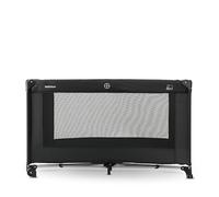 Deryan Believer Lit Parapluie Bébé avec Matelas Inclus, 0-5 Ans (0-20 kg), Léger 9 kg, Grand Matelas, Ouverture Latérale, Design Pliable, Sac de Transport Inclus, 120 x 60 cm (Noir)