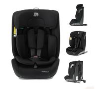 Deryan Carter Siège auto bébé, I-SIZE 75-150 cm, 9 à 36 kg, 1,5 à 12 ans, Groupe 1/2/3, Têtière ajustable en hauteur 10 niveaux, Protection latérale, FWF, Housse amovible (Avec ISOFIX Noir)