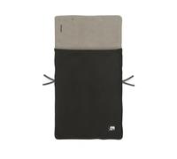 Deryan Chancelière pour bébé - Chancelière d'hiver pour bébé avec fermeture éclair - Couverture douillette pour poussette ou siège auto - Lavable - Compatible avec toutes les poussettes - Noir