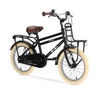 Deryan Cooper 16/18/20 Pouces Vélo pour Enfant - Noir | Avec support - Avec selle et guidon réglables - Pour garçons et filles de 4 à 12 ans