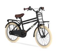 Deryan Cooper Vélo enfant 18 pouces | Vélo avec support | Vélo avec selle et guidon réglables | Vélo pour enfant garçon et fille, 6 à 10 ans | Noir