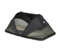 Deryan Cutey Lit Parapluie Bébé avec Matelas Inclus, 0-2.5 Ans (0-15 kg), Léger 1,4 kg, Grand Matelas, Ouverture Latérale, Design Pliable, Sac de Transport Inclus, 120 x 63 cm (Noir)