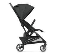 Deryan Easy2, Poussette Canne, Poussette Bebe Légère et Compacte, 0-4 ans, 3 Positions d'Inclinaison, Ultra légère 7.8 kg, Pliage d'une seule main, Position Allongée, UPF 50+, Panier (Noir)