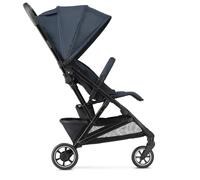 Deryan Easy2, Poussette Canne, Poussette Bebe Légère et Compacte, 0-4 ans, 3 Positions d'Inclinaison, Ultra légère 7.8 kg, Pliage d'une seule main, Position Allongée, UPF 50+, Panier (Bleu)