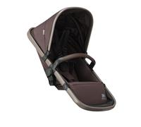 Deryan Evy Second Chair - Siège Supplémentaire Nougat avec Harnais 5 Points, 4 Positions d'Inclinaison, Compatible Poussette Evy, Polyester (Deuxième, Chocolat)