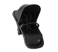 Deryan Evy Second Chair - Siège Supplémentaire Nougat avec Harnais 5 Points, 4 Positions d'Inclinaison, Compatible Poussette Evy, Polyester (Deuxième siège, Noir)