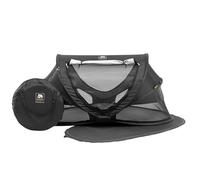 Deryan Lit de Voyage pour Petits Enfants avec Matelas - De la Naissance Jusqu'à 4,5 Ans - Tente Bébé Pop-Up Montée en 2 Secondes - Moustiquaire et Sac de Voyage Inclus - 136x84x62cm (Noir)