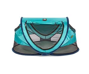 Deryan Lit de Voyage pour Petits Enfants avec Matelas - De la Naissance Jusqu'à 4,5 Ans - Tente Bébé Pop-Up Montée en 2 Secondes - Moustiquaire et Sac de Voyage Inclus - 136x84x62cm (Océan)